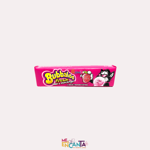Chicle Bubaloo Fresa Sabor a Morango Pastillas 38g
