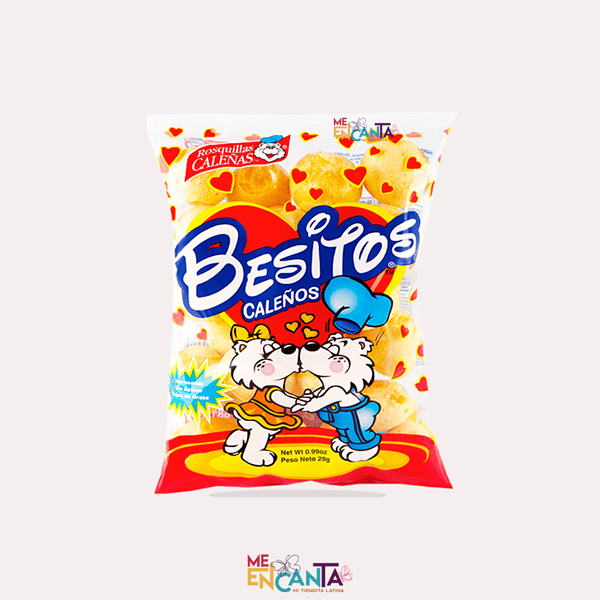 20 Besitos Caleños-snakcs Besitos Caleños Bolsa 30gr